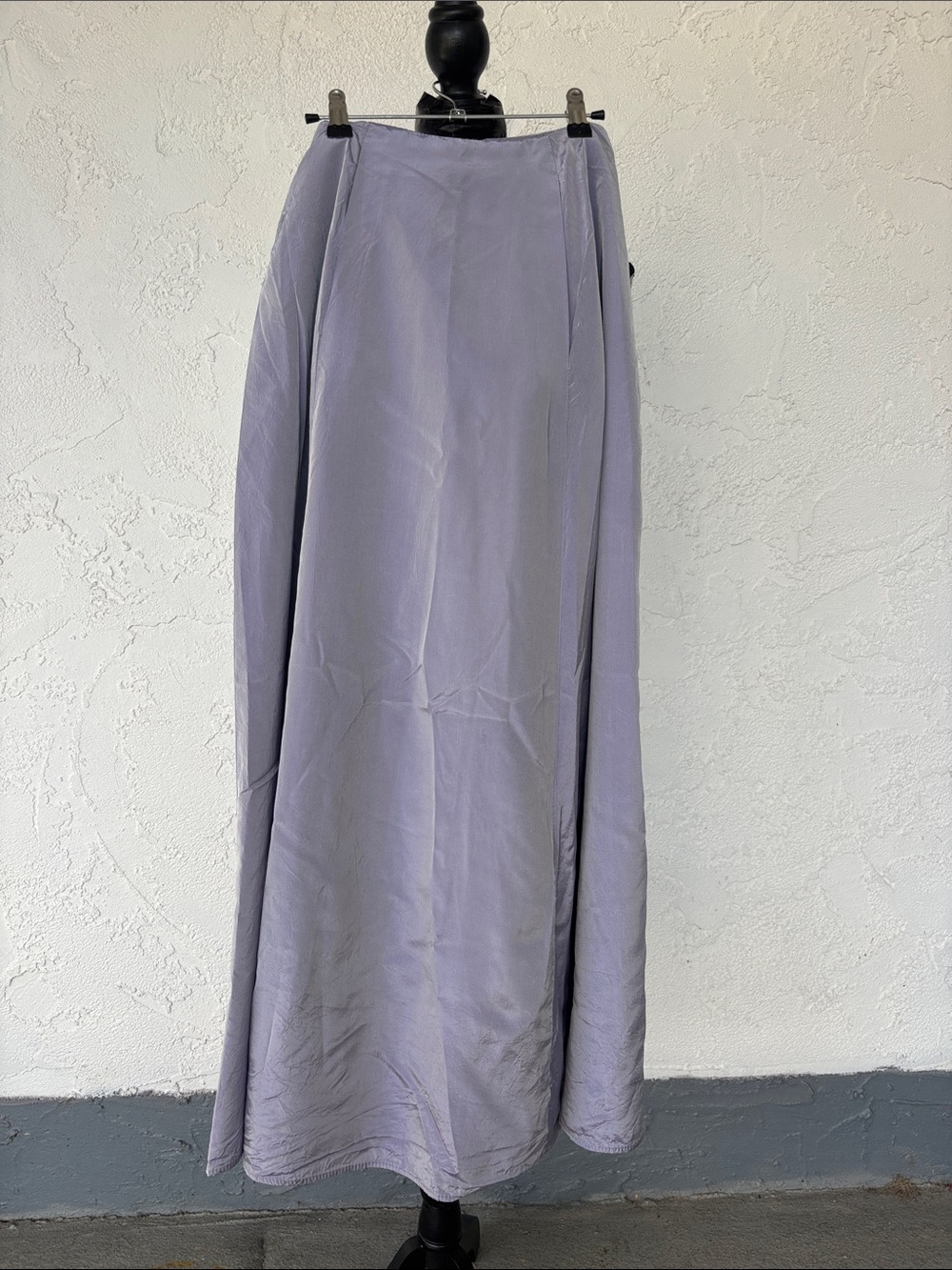 Soft Lilac Maxi Skirt - Women's A-Line Flow
